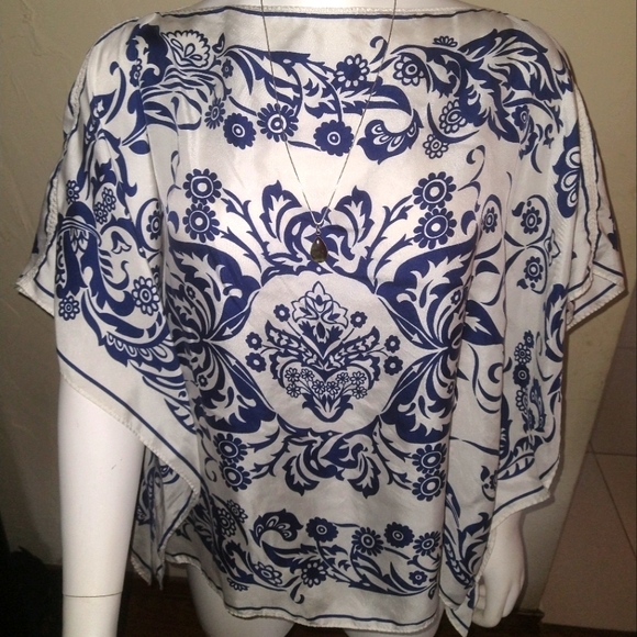 George 100% silk blouse💙❤️